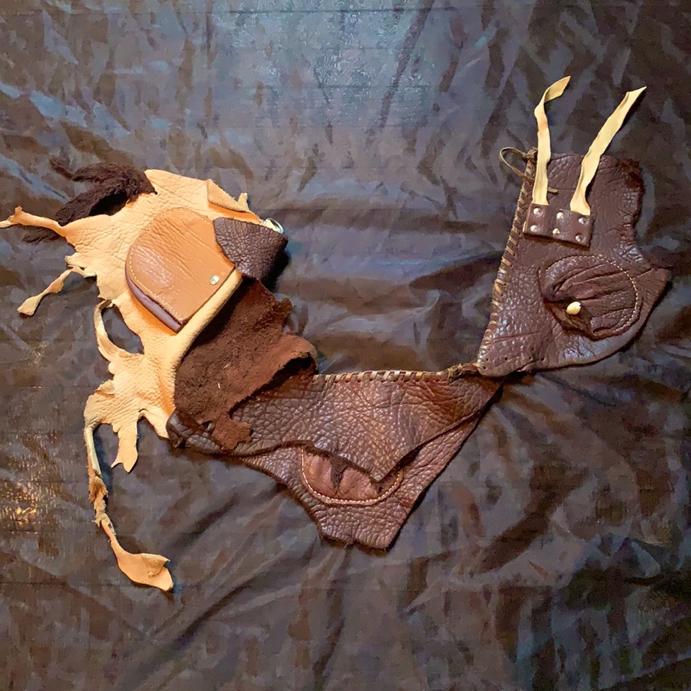 One of a kind REAL Leather belt